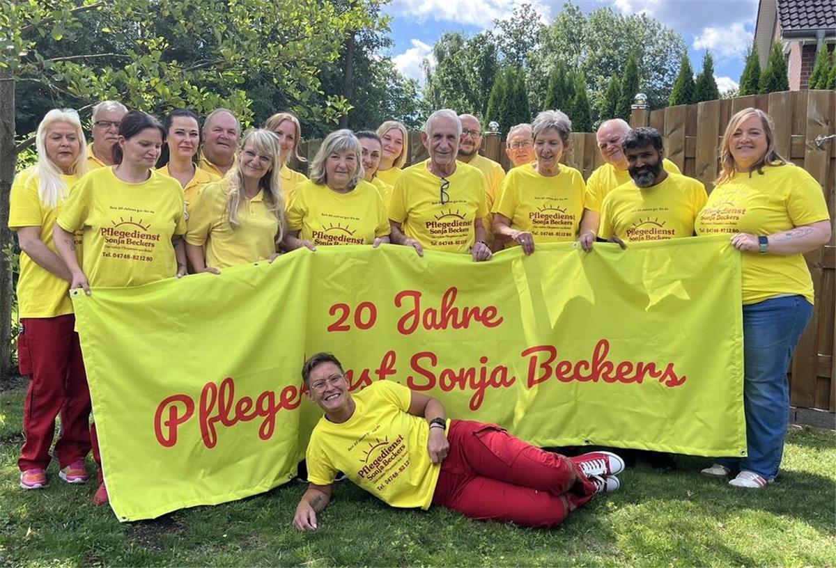 20 Jahre Pflegedienst Sonja Beckers in Bokel Team von Pflegedienst Sonja Beckers