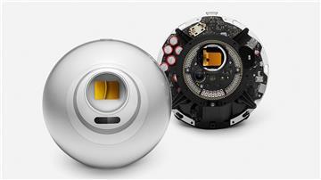 Das undatierte Handout der Tools for Humanity GmbH zeigt einen Iris-Scanner von Worldcoin (Orb).