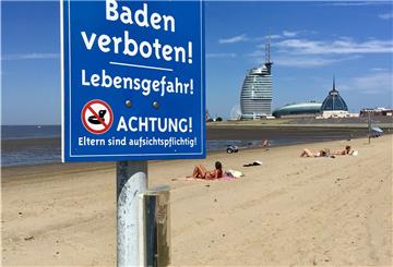 Das Weserstrandbad in Bremerhaven öffnet am 23. Mai. Baden bleibt dort grundsätzlich verboten.