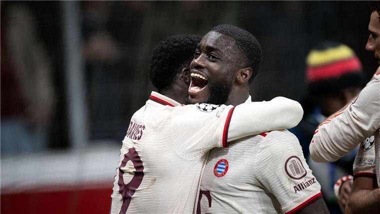 Dayot Upamecano und seine Bayern zeigten im Achtelfinale gegen Leverkusen eine starke Leistung.