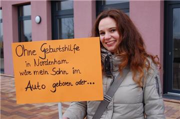 Demo als Signal: Die Bürger machten sich für die Geburtshilfe stark.