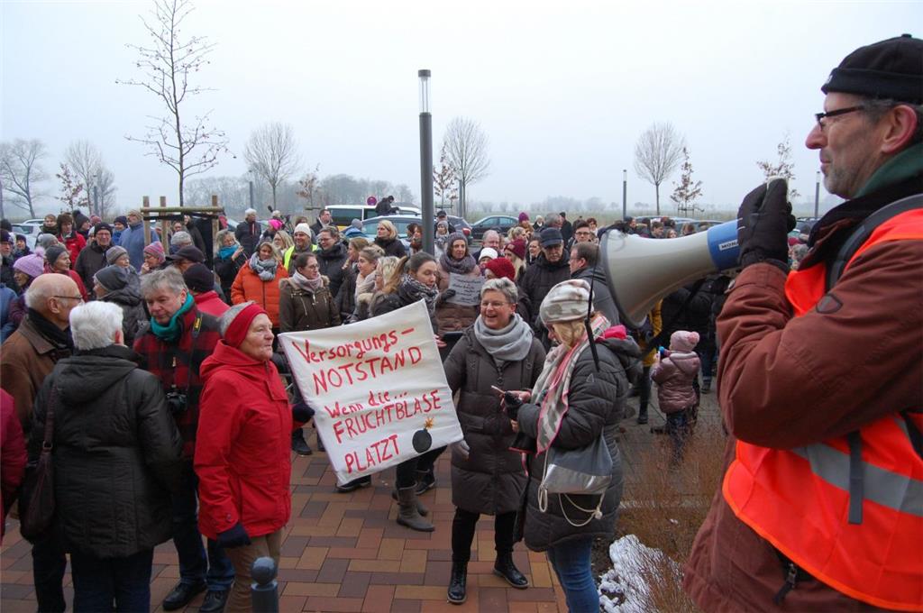 Demo als Signal: Die Bürger machten sich für die Geburtshilfe stark.