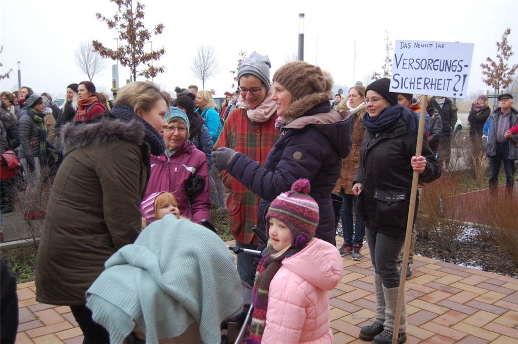 Demo als Signal: Die Bürger machten sich für die Geburtshilfe stark.