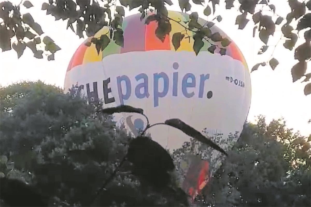 Harte Heißluftballon-Landung in Altluneberg: Frau zieht sich Prellungen zu Den ersten, missglückten Landungsversuch und den Aufstieg haben Ringstedter aus ihren Gärten beobachtet.