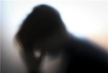 Frau verschwommen Depression