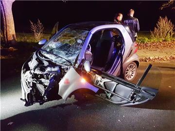 Der 41-jährige Fahrer und sein 37-jähriger Beifahrer wurden in Schiffdorf aus dem Wrack gerettet.