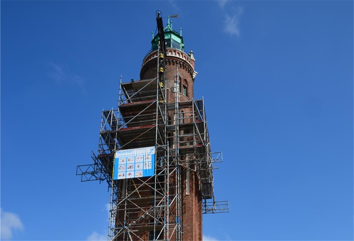 Bremerhaven: Leuchtturm-Kopf muss saniert werden Ser Simon-Loschen-Leuchtturm in Bremerhaven.