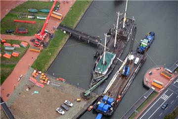 Der Alte Hafen aus der Luft. Wie er zum schönsten Platz der Stadt werden könnte, erklären die Mitglieder der Architektenkammer Bremen. 