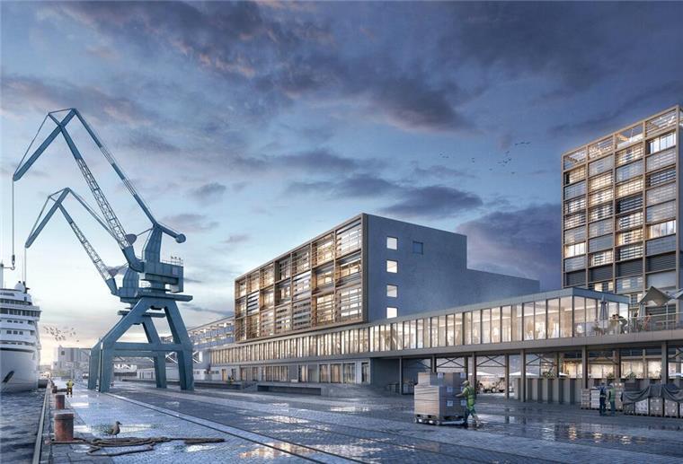 Der Architekten-Entwurf sieht die Nutzung als Kreuzfahrtterminal vor.