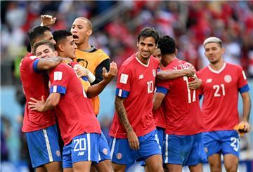 Die Spieler aus Costa Rica bejubeln ihren Sieg