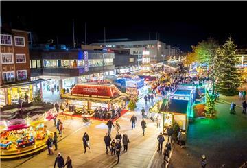 Der Bremerhavener Weihnachtsmarkt im Jahr 2018.