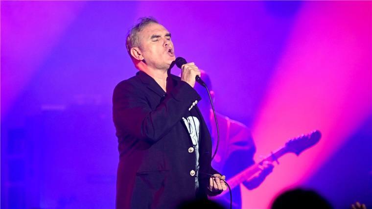 Der britische Sänger Morrissey gibt ein Konzert im Doncaster Dome.