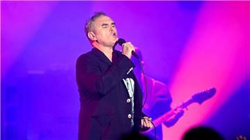 Der britische Sänger Morrissey gibt ein Konzert im Doncaster Dome.