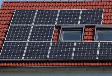Solaranlage auf einem Hausdach
