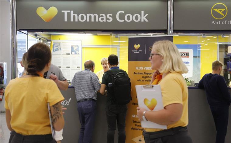 Deutsche Thomas Cook sagt alle Reisen bis Ende Oktober ab Der deutsche Reiseveranstalter Thomas Cook hat alle Reisen bis einschließlich 31. Oktober 2019 abgesagt.