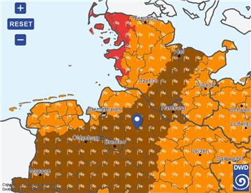 Der Deutsche Wetterdienst hat eine Warnung vor Sturmböen herausgegeben.