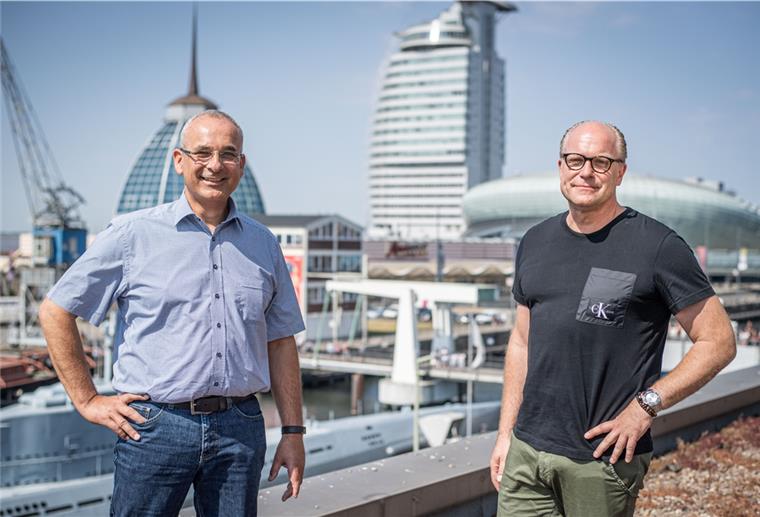 Der doppelte Sven Frerichs im Bremerhavener Columbus-Center: Der linke Sven Frerichs ist Projektsteuerer, der andere Center-Manager.