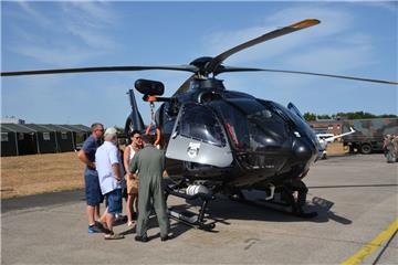 Der Eurocopter EC135 durfte in Nordholz. Foto: Seelbach