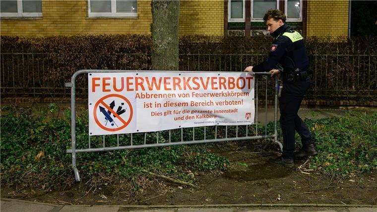 Der Fokus der Polizei lag auch auf der Überwachung der Feuerwerkverbotszonen.