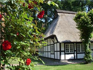 Der Geesthof gehört zu den dreiteiligen Freilichtmuseen und bietet jede Menge öffentliche Veranstaltungen, vom Konzert  über Handwerkermärkte bis zum Hähnewettkrähen.