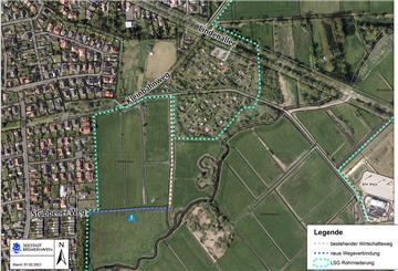Der geplante Rundweg am Rande der Rohrniederung