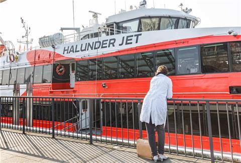 Der Helgoland-Katamaran „Halunder Jet“ macht nun Winterpause.