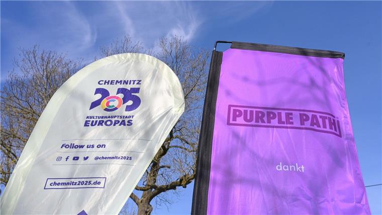 Der Kunst- und Skulpturenweg Purple Path verbindet die Orte in der Kulturhauptstadt und Region Chemnitz.