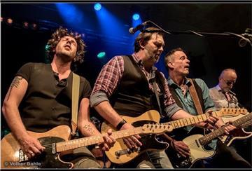 Dean Collins (2. von links) mit einem Teil seiner Band DC7