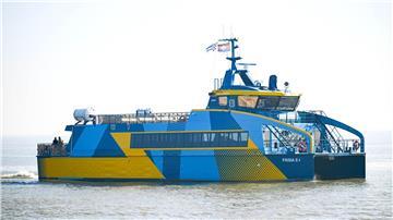 Der neue E-Katamaran der Reederei Norden-Frisia bietet Platz für bis zu 150 Gäste.
