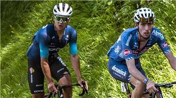 Der Norweger André Drege (l) vom Team Coop Repsol starb bei der Österreich-Rundfahrt.