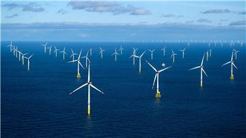 Der Offshore-Windpark Dolwin Alpha.