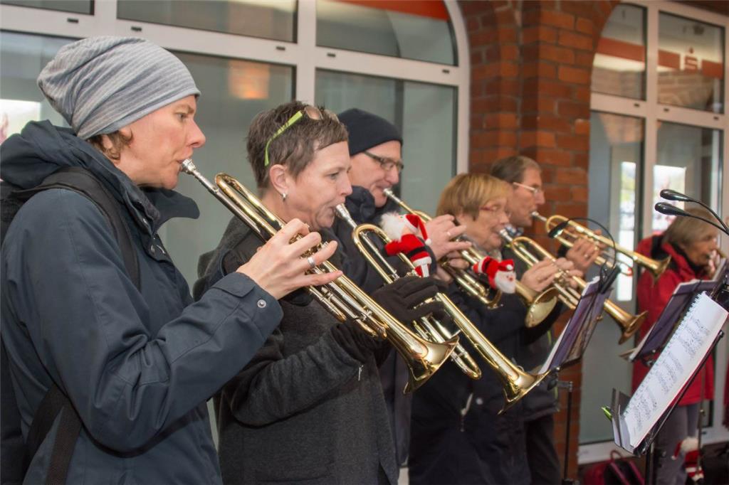 Der Posaunenchor sorgte für die musikalische Weihnachtsstimmung.