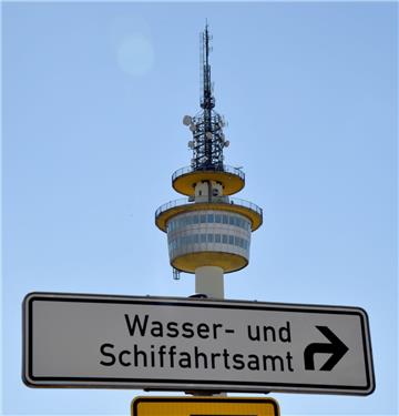 Der Richtfunkturm oder auch Radarturm des Wasser- und Schiffahrtsamtes hat geschlossen. 