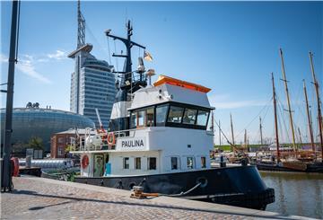 Der Schlepper "Paulina" hat einen neuen Liegeplatz im Neuen Hafen. 