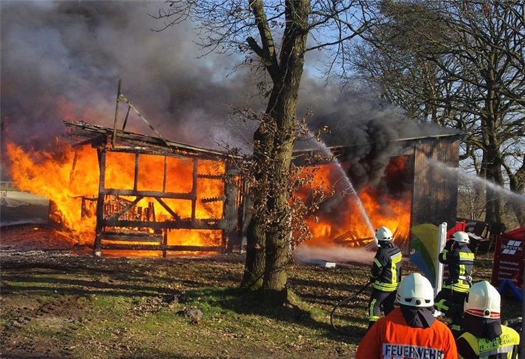 Feuer auf Elmloher Turnierplatz: Wer kennt diese Fahrräder? Der Schuppen auf dem Turnierplatz in Elmlohe ist am 18. Februar abgebrannt.