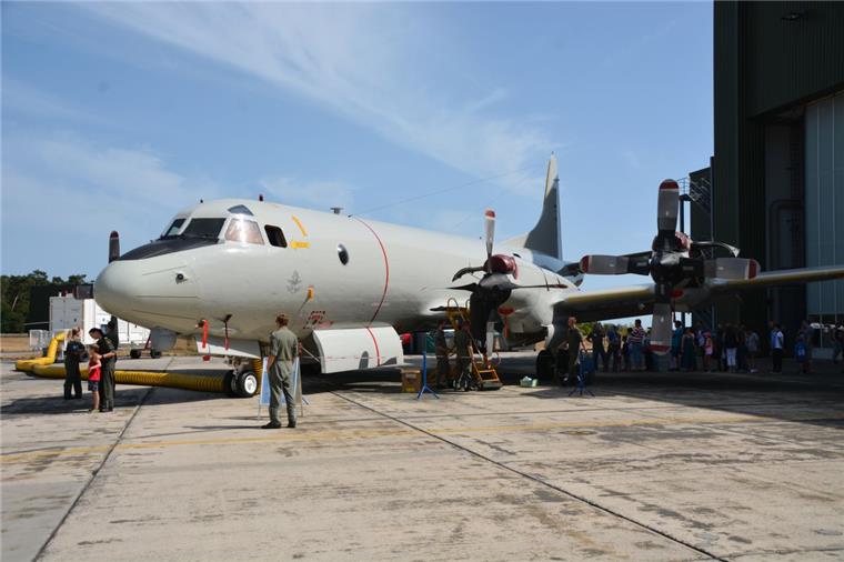 Der Seefernaufklärer P-3C war einer der Publikumslieblinge in Nordholz.