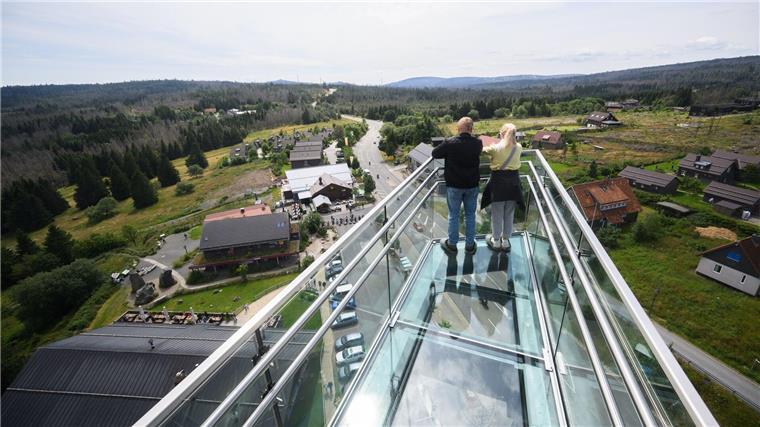 Harzturm geht in erstes Wochenende nach kompletter Eröffnung Der „Skywalk“ befindet sich in 45 Metern Höhe.