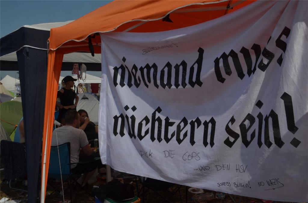 Der Spruch ist für viele Festival-Besucher Programm.