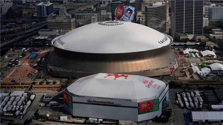 Der Superdome in Las Vegas ist schon zum achten Mal Austragungsort für einen Super Bowl