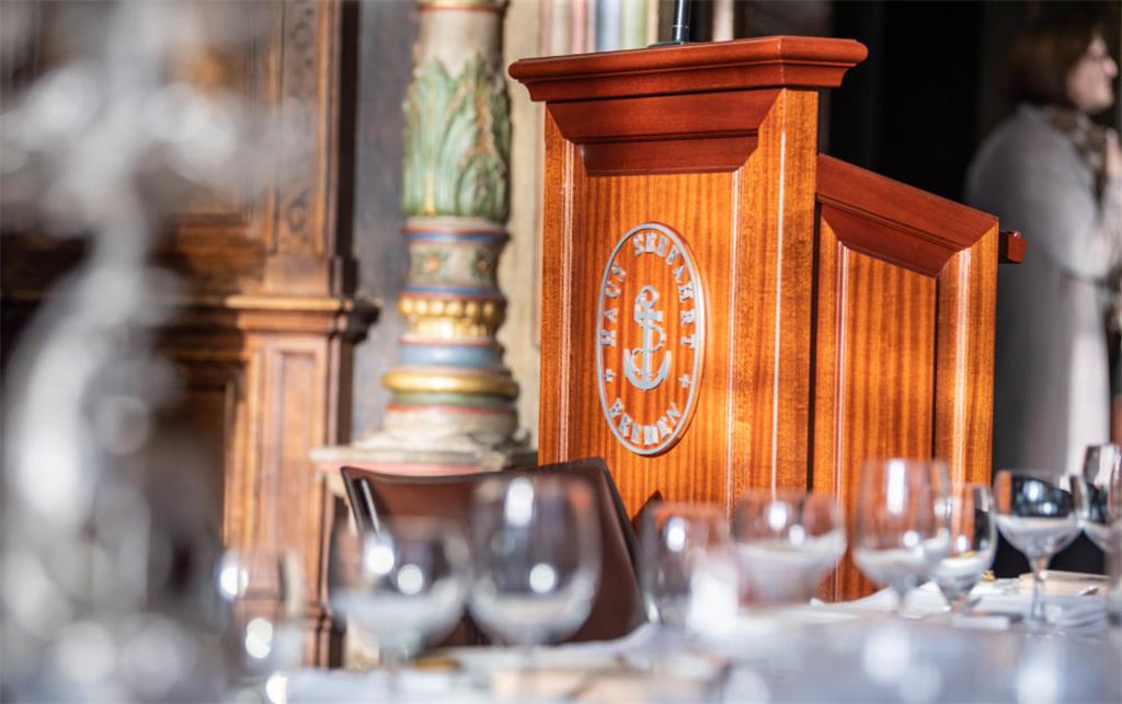 Der Tag vor der Schaffermahlzeit 2019. Die Obere Rathaushalle ist bereits für di...