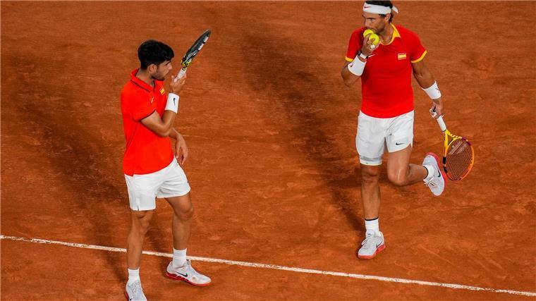 Der Traum von einer Medaille ist für das Doppel Carlos Alcaraz und Rafael Nadal vorbei.