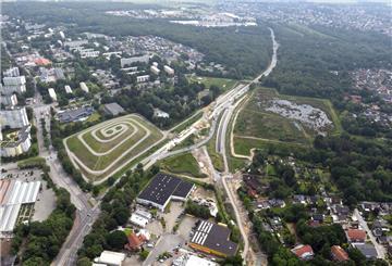 Der Tunnelberg aus der Luft fotografiert.