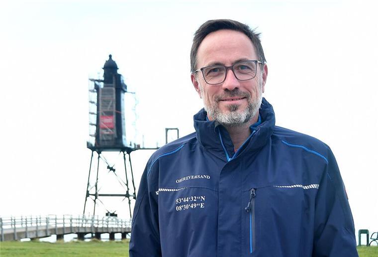 Der Vorsitzende des Leuchtturm-Fördervereins Thomas Bahr sucht dringend neue Leuchtturmführer.