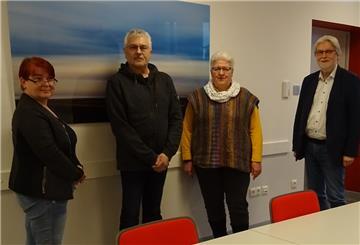 Der Vorstand des Vereins: (v.l.) Kerstin Piontek, Lutz Volkmann, Ulrike Heuberger, Paul Sdun.