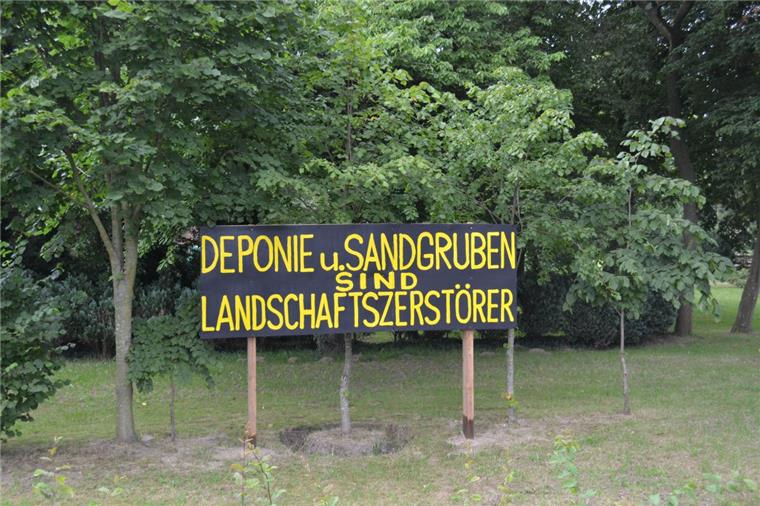 Der Widerstand gegen eine Bauschuttdeponie in Driftsethe ist seit Jahren massiv. 