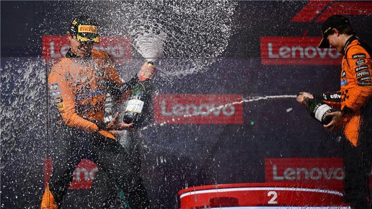 Titel-Duell, Ferrari-Frust: Das ist in der Formel 1 wichtig Der WM-Kampf wird zwischen Lando Norris (links) und Oscar Piastri entschieden. (Archivbild)