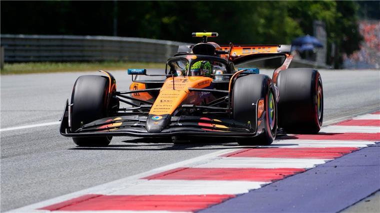 Der WM-Zweite Lando Norris startet in Spielberg von Platz eins.