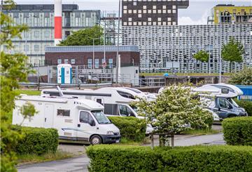 Wohnmobilstellplatz an der Doppelschleuse