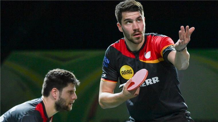 Deutsches EM-Duell: Dimitrij Ovtcharov (l) trifft im Viertelfinale auf seinen Freund Patrick Franziska.