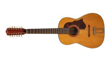 Die 12-saitige Framus-Hootenanny-Akustikgitarre.